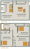CROSSINGS AT REMINGTON | 3 BEDROOM 1 BATH | TH